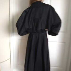 Azzedine Alaía Wool Coat Black Size 4 Vintage Mint Condition